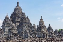 Индонезия, Java Tengah, Klaten, Sewu Temple, Buddhist Temple architectural construction — стоковое фото