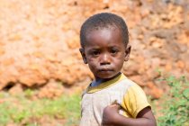 Portrait d'un enfant africain, île de Pemba, Zanzibar, Tanzanie — Photo de stock