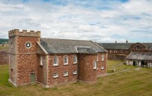 Pátio em Fort George in Moray Firth, Inverness, Highlands, Escócia, Reino Unido — Fotografia de Stock