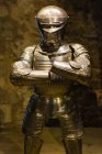 Metal armor at United Kingdom, England, London, Tower of London — Stock Photo