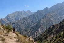 Узбекистан, Ташкент провінції, Bustonlik tumani, походи в гори Chimgan — стокове фото