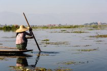 Myanmar, Shan, Taunggyi, boat trip on Inle Lake — Stock Photo