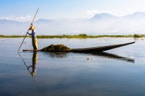 Myanmar, Shan, Taunggyi, viaje en barco por el lago Inle - foto de stock