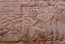 Egipto, Luxor Gouvernement, Luxor, Luxor Temple, Patrimonio de la Humanidad por la UNESCO - foto de stock