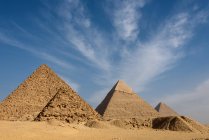 Égypte, Gizeh Gouvernement, Gizeh, Les pyramides de Gizeh — Photo de stock