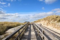 Alemanha, Schleswig-Holstein, Sylt, Kampen, Dune caminho para dunas durante o dia — Fotografia de Stock