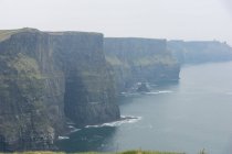 Irlanda, County Clare, Cliffs of Moher, Rostos de rocha íngremes junto ao mar — Fotografia de Stock