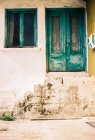 Griechenland, makedonia thraki, potamia, Vintage-Eingangstür — Stockfoto