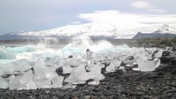 Vue panoramique de la lagune du glacier Jokulsarlon, Islande — Photo de stock