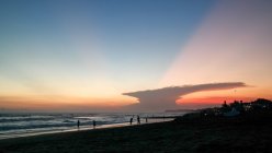 Indonesia, Bali, Kabudaten Badung, Bellissimo tramonto a Canggu — Foto stock