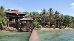 Indonésie, Jawa Tengah, Kabbale Jepara, maison de plage dans le parc national de Karimunjawa — Photo de stock