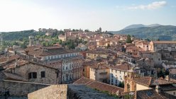 Italia, Umbria, Perugia, case del centro storico di Perugia — Foto stock