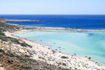 Grèce, Crète, Balos Beach en Crète, paysage marin côtier pittoresque — Photo de stock