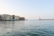 Greece, Crete, Chania, Lighthouse and Old City of Chania — Stock Photo