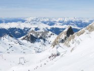 Autriche, Salzbourg, Stubach, vue du sommet de Kitzsteinhorn vers les montagnes couvertes de neige — Photo de stock