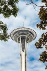 Estados Unidos, Washington, Seattle, hito de Space Needle en Seattle - foto de stock