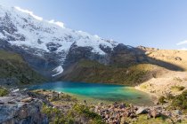 Peru, Cuzco, Cusco, Salkantay Trek 5d, mountain lake scenic landscape — Stock Photo