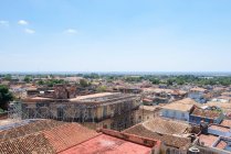 Cuba, Sancti Spiritus, Trinidad, vista do palácio, Palácio de Cantero, paisagem urbana aérea — Fotografia de Stock