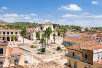 Cuba, Sancti Sp? ritus, Trinidad, vista dal palazzo, Palacio de Cantero a Plaza Mayor — Foto stock