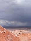 Chile, Región de Antofagasta, El Loa, San Pedro de Atacama, cañón con cubierta de nubes - foto de stock