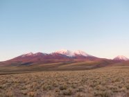 Chile, Region de Antofagasta, El Loa, San Pedro de Atacama, mountain panorama at sunset — Stock Photo