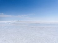 Болівія, департамент Потосі, Даніель Кампос провінції, Салар де Уюні, Сценічна сіль пустельний пейзаж — стокове фото