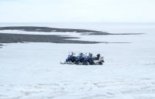 Islanda, Vesturland, con il bel tempo divertimento sul ghiacciaio Langjokull — Foto stock