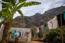 Cape Verde, Santo Antao, Paul, hike in the green Valle do Paul — Stock Photo