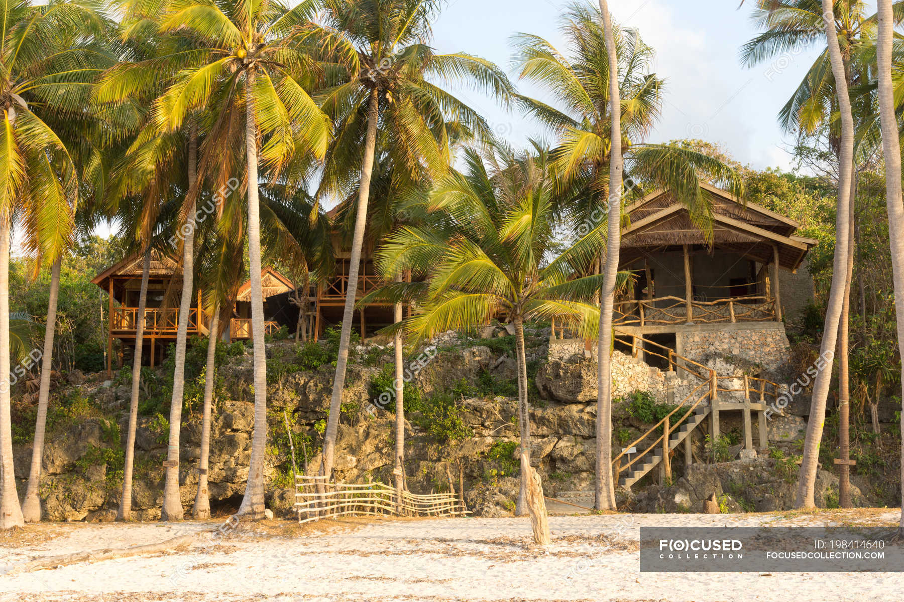 Indonesia, Sulawesi Selatan, Bulukumba, Beach Houses At Tropical Coast ...