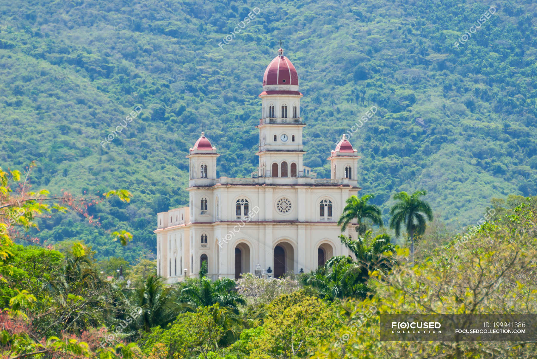 Cuba Santiago De Cuba El Cobre Basilica Basilica Del Cobre Outside Santiago De Cuba Religious Traveling Stock Photo