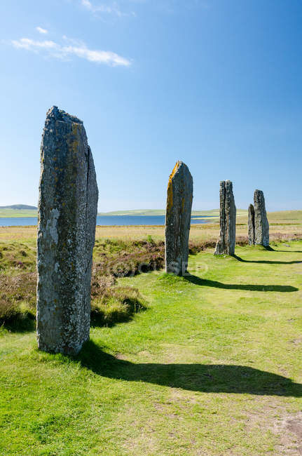 Reino Unido, Escocia, Islas Orcadas, Stromness, Ring of Brodgar - foto de stock