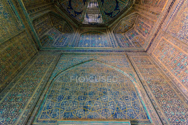 Uzbequistão, província de Xorazm, Xiva, Oasenstadt Chiwa decoração interior — Fotografia de Stock