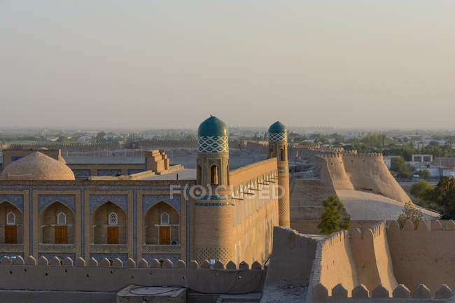 Uzbekistán, Provincia de Xorazm, Xiva, Fuerte de Chiwa, Patrimonio de la Humanidad por la UNESCO - foto de stock