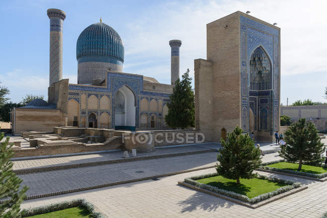 Uzbekistan, provincia di Samarcanda, Samarcanda, Il mausoleo di Gur Emir nella città uzbeka di Samarcanda è la tomba di Timur Lenk — Foto stock