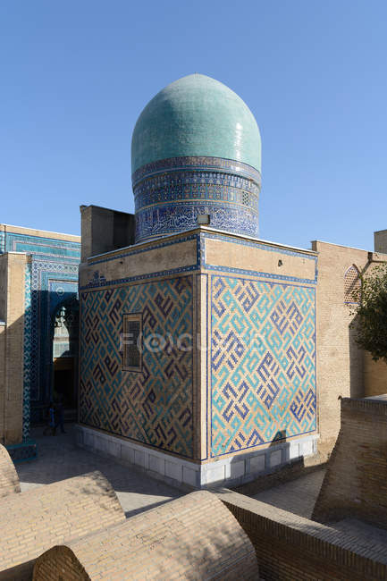 Uzbekistán, Samarcanda provincia, Samarcanda, ciudad tumba Shohizinda - foto de stock