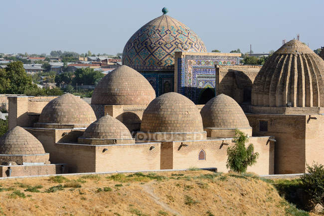 Uzbekistan, provincia di Samarcanda, Samarcanda, grave città Shohizinda — Foto stock