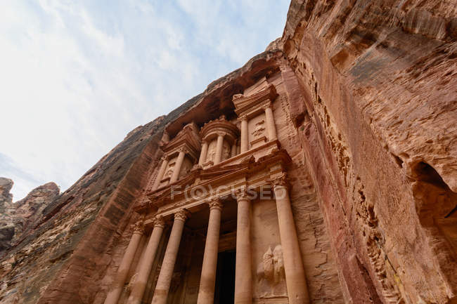 Jordanie, Gouvernement Ma'an, Quartier de Petra, La légendaire cité rocheuse de Petra ruines architecturales — Photo de stock