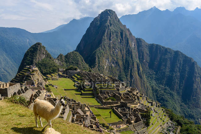 Perú, Cusco, Urubamba, Machu Picchu es Patrimonio de la Humanidad por la UNESCO - foto de stock
