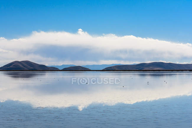 Bolivia, Departamento de Oruro, Oruro, Lago Poopo paesaggio panoramico — Foto stock
