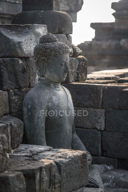Indonesia, Java Tengah, Magelang, Borobodur Templos budistas del sudeste, Patrimonio de la Humanidad por la UNESCO - foto de stock