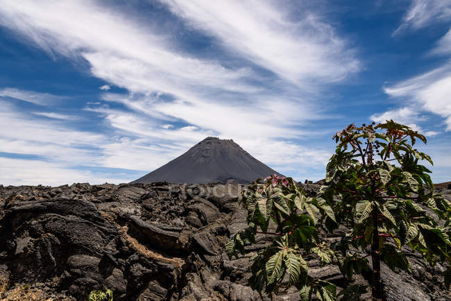 Cape Verde, Fogo, Santa Catarina, hike to the volcano Fogo — Stock Photo