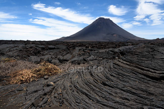 Cape Verde, Fogo, Santa Catarina, hike to volcano Fogo — Stock Photo