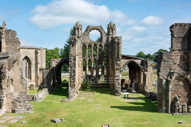 Royaume-Uni, Écosse, Moray, Elgin, Elgin Cathedral, Elgin Cathedral destroyed, ruin — Photo de stock