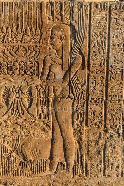 Egito, Aswan Gouvernement, Kom Ombo, Templo de Kom Ombo dedicado aos deuses Horus e Sobek — Fotografia de Stock