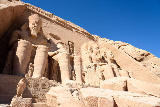Egito, Aswan Gouvernement, Abu Simbel, Patrimônio Cultural Mundial da UNESCO — Fotografia de Stock
