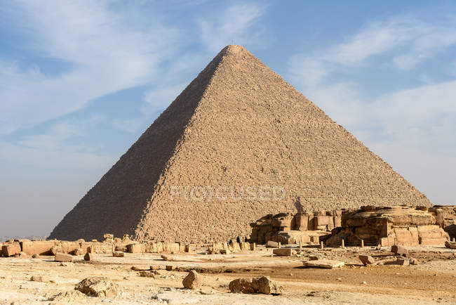 Egypt, Giza Gouvernement, Giza, The Pyramid of Giza — Stock Photo