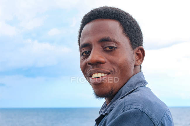 Porträt eines Afrikaners, Insel Pemba, Sansibar, Tansania — Stockfoto