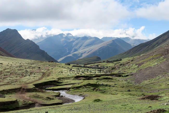 Perù, Qosqo, Cusco, Natura alla Montagna Arcobaleno — Foto stock