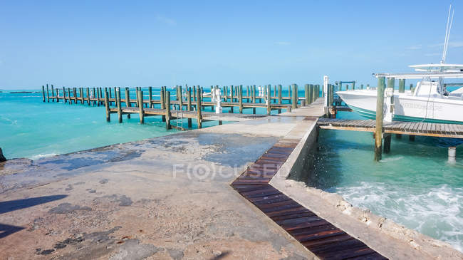 Bahamas, gran Exuma, Staniel Cay, inversionista Staniel Cay - foto de stock