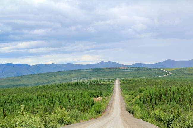 Canadá, Territorio del Yukón, Yukón, En la carretera Dempster Juzgando Norte - foto de stock